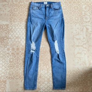 Hudson Distressed Skinny Jeans Size 28